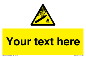 Custom Gas Cylinder Sign